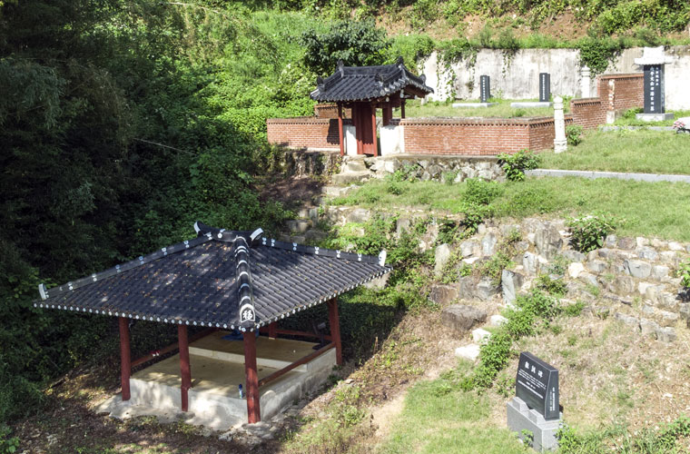 죽파재, 괴양정, 서석단